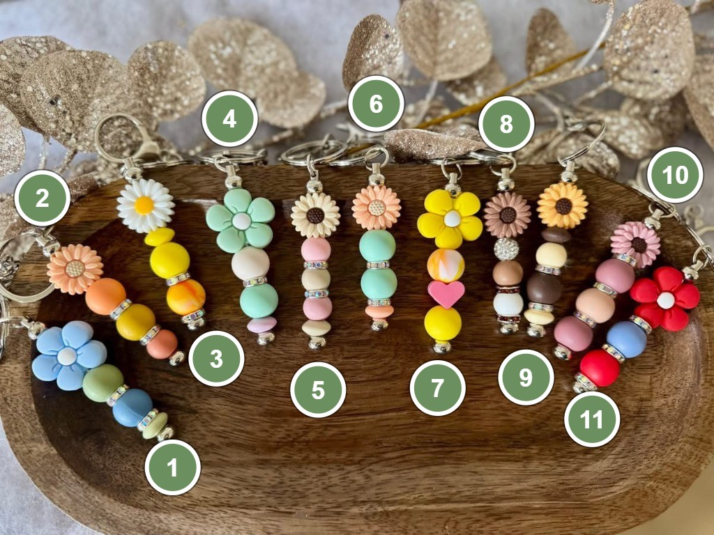 Flower Keychains
