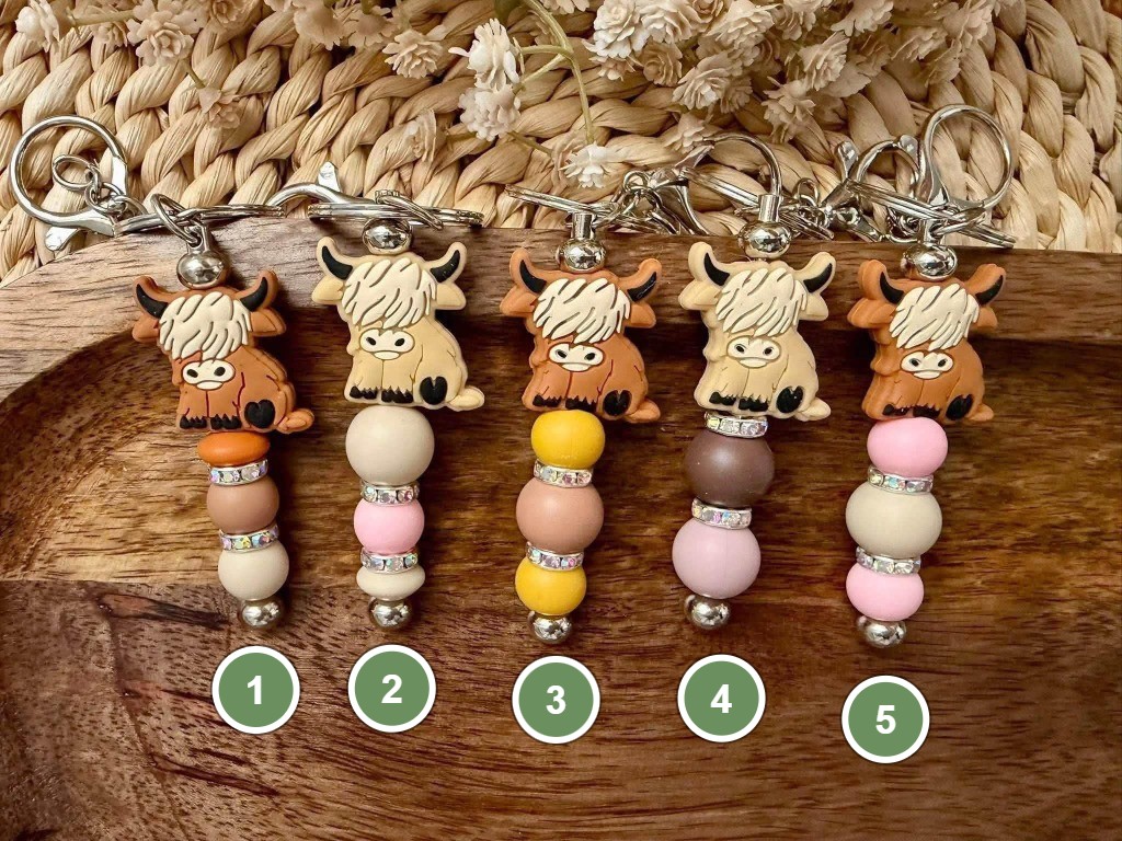 Highland Cow Keychains