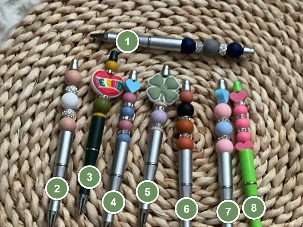 Handcrafted Beaded Pens
