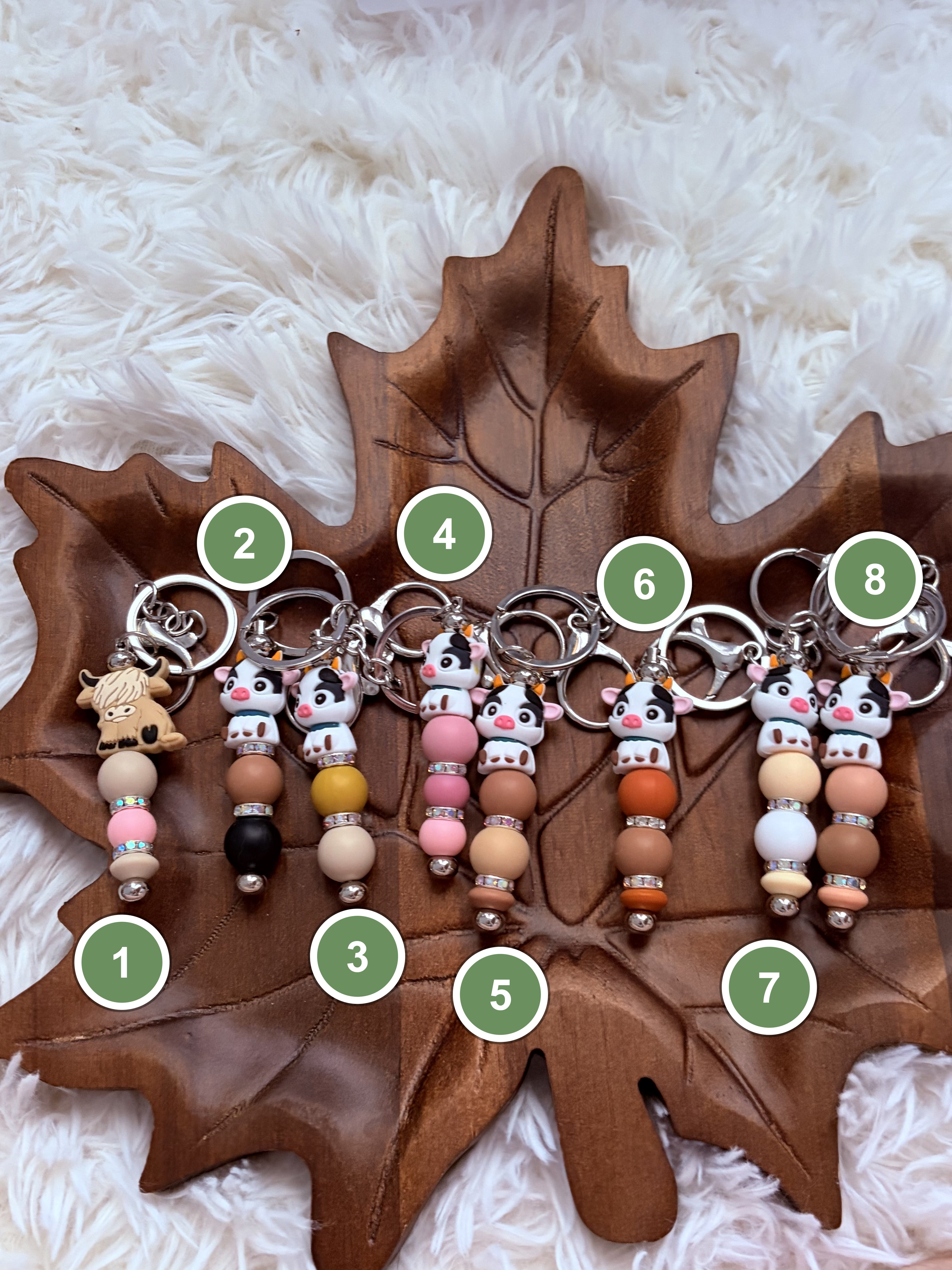 Cow Keychains