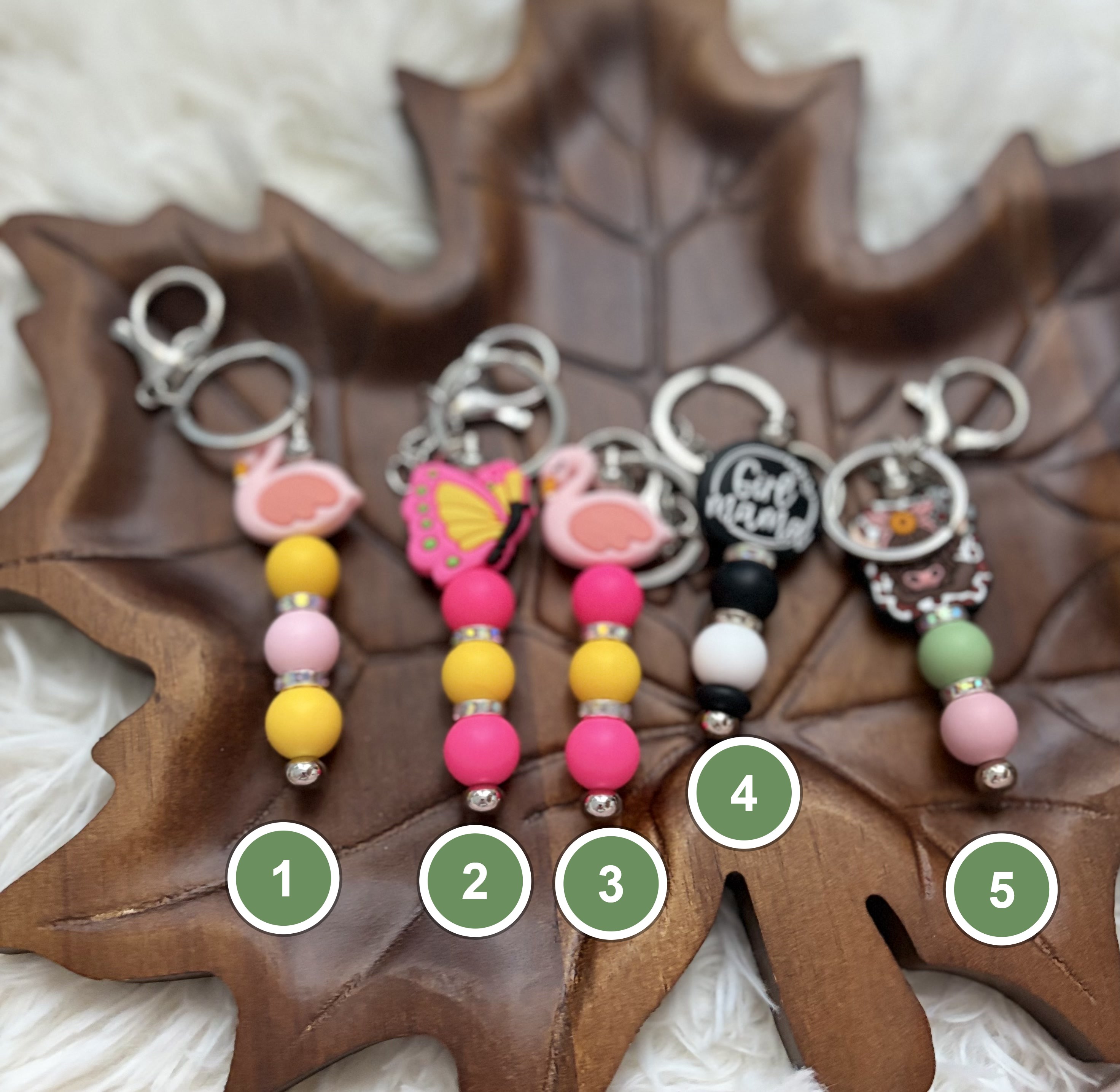 Mixed Charm Keychains