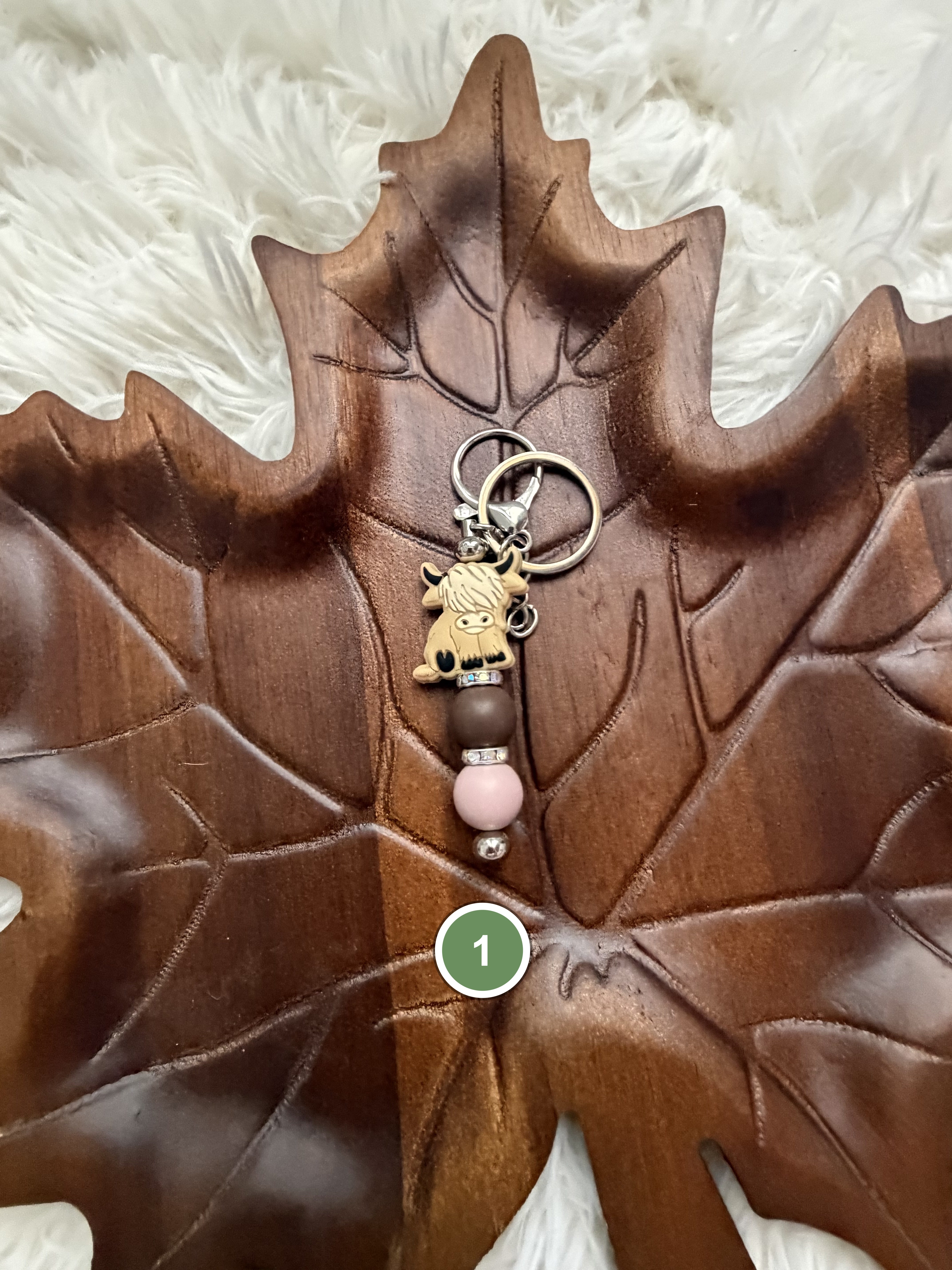 Highland Cow Keychain