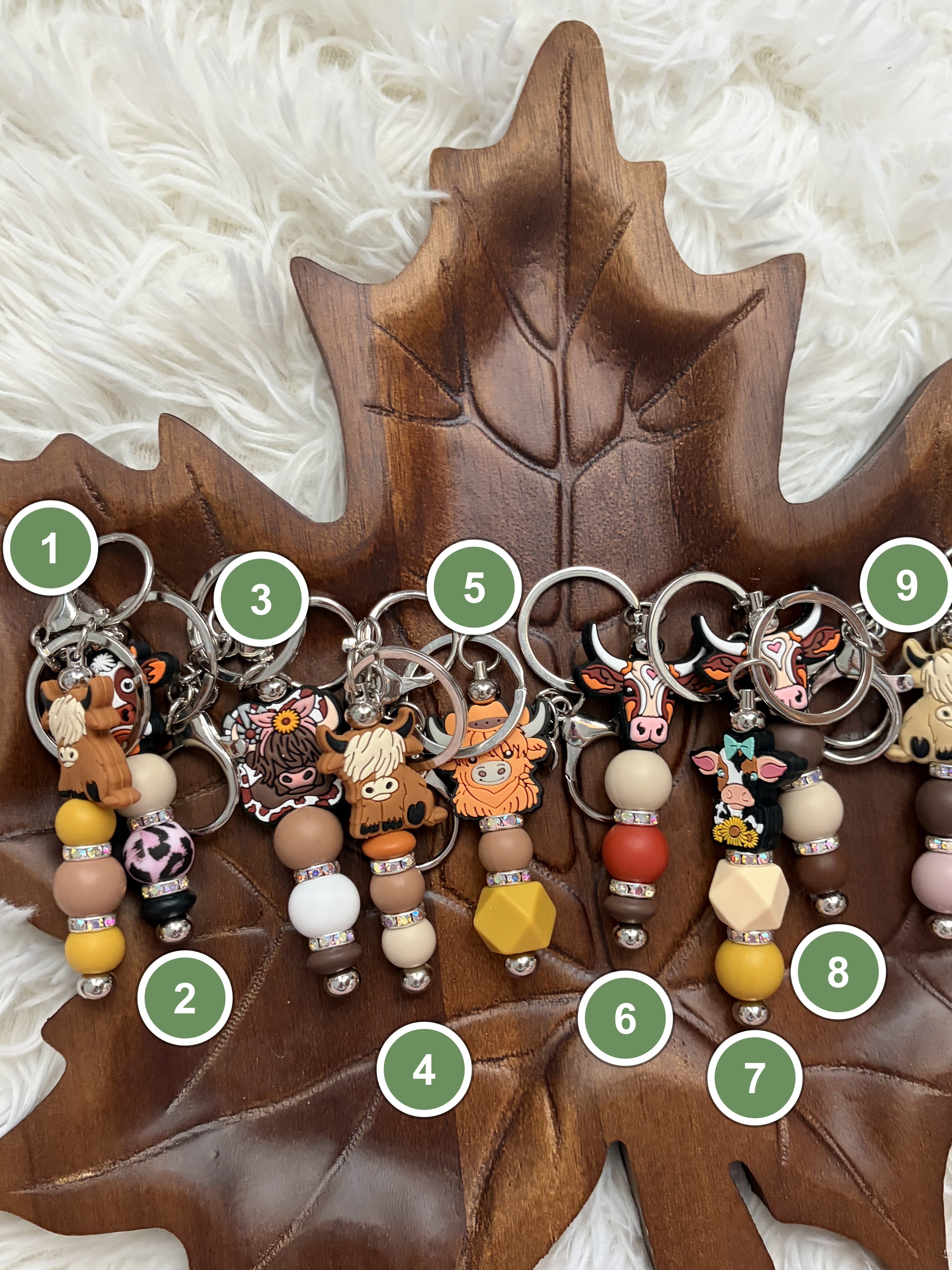 Highland Cow Keychains